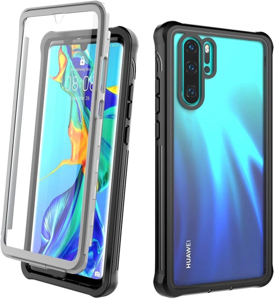 Cell Phone Case with Built-in Screen Protector for Huawei P30 Pro, 360° Rugged C