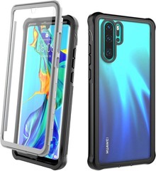 Cell Phone Case with Built-in Screen Protector for Huawei P30 Pro, 360° Rugged C