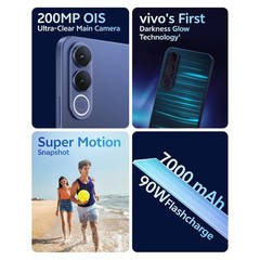 vivo V70 FE 5G (Blue 8GB RAM,128GB Storage)Dimensity 7360-Turbo Unlocked Phone.