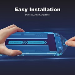 Privacy Screen Protector for iPhone 16 Gradient Color Tempered Glass Anti Blue L