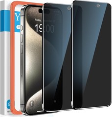 2PCS Privacy Screen Protector & Tempered Glass for iPhone 15 Pro Max 16 Plus Ant