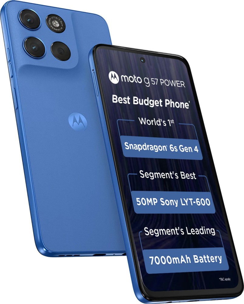 MOTOROLA g57 power 5G (Regatta, 128 GB 8GB ) 6s Gen 4 Processor Global Version