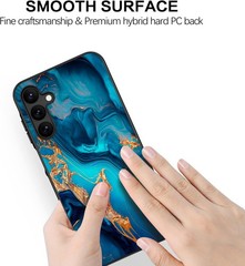 Glow in the Dark Slim Fit Case for Samsung Galaxy A15 5G, Hybrid PC TPU Bumper C
