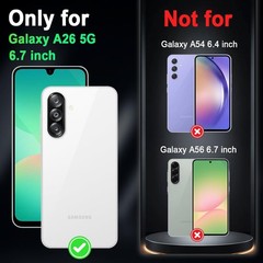 Galaxy A26 5G Case, Glow in The Dark Three Layer Heavy Duty Shockproof Full Body
