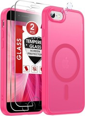 iPhone SE Case: iPhone 8 Phone Case with Screen Protector X2 and Camera Cover X2