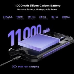 DOOGEE S300 Plus Thermal Version 5G Phone IP68 Android16 48GB+1TB 11000mAh 200MP