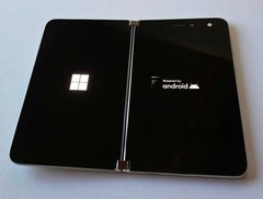 White Microsoft Surface Duo 128GB Android Phone – Works but DAMAGED RIGHT & BACK