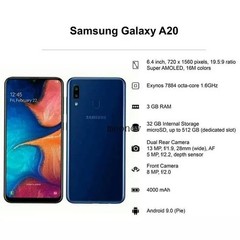 💯Brand New✨Samsung Galaxy A20✨SM-A205U 32GB+ 3GB Black Unlocked Smartphone USA