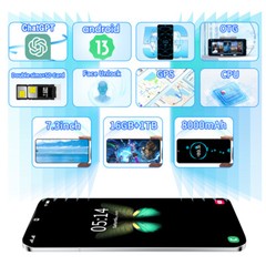 S30 Ultra Smartphone Android 13 Unlocked 16+1TB 7.3” 50+108MP 8000mAh Dual SIM