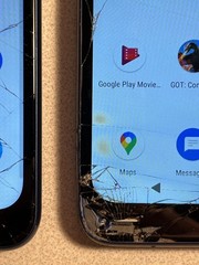 (LOT OF 2) AT&T Radiant Max 5G (EA211001) 64GB – CRACKED SCREENS, YELLOW SPOTS
