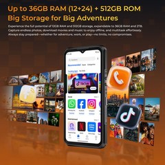 5G OUKITEL WP66 Rugged Phone Android 16 Mobile Waterproof IP68 Dual Screen 108MP