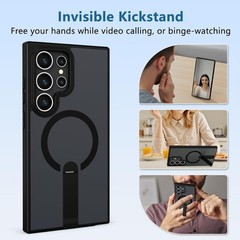 Samsung GalaxyS24 Ultra Case with 2PCS Screen Protector and Built-in Kickstand }