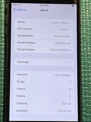 Apple iPhone 8 Plus – 256GB – Black unlocked A1897 (GSM)