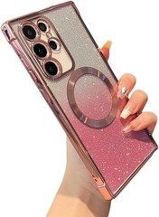 2PCS Clear Magnetic Case & Shockproof TPU Protector for Samsung Galaxy S23 Ultra