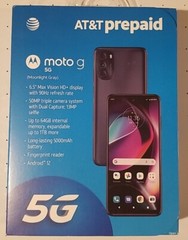 AT&T Motorola Moto G 5G, 64GB, Moonlight Gray Prepaid Smartphone Brand New