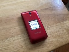 Jitterbug Flip Phone Great Call Alcatel One Touch 4043S Red Tested!