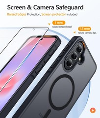 Galaxy A37 5G Phone Case: Samsung A36 5G Case Matte Translucent Military Grade P