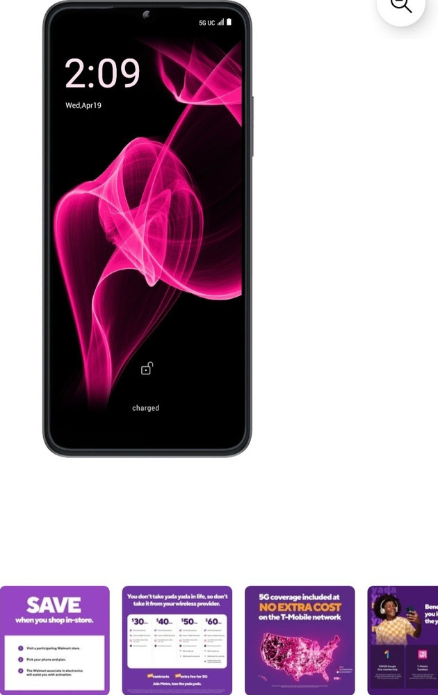 metro by T-Mobile REVVL 6X 5G 64GB Gray Bar Smartphone (T-Mobile Network)