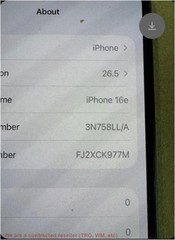 iPhone 16e 128GB Black UNKNOWN CARRIER SEE DETAILS