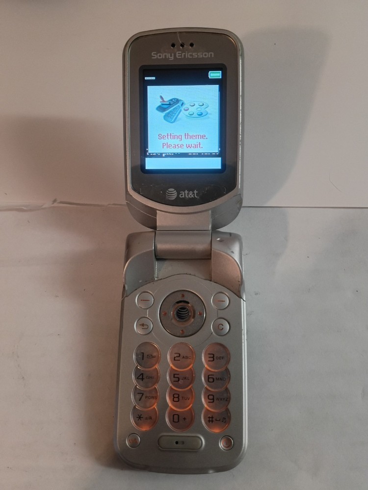 Sony Ericsson W300i Flip Phone Walkman Mobile Phone Backup Working Y2K 2000s