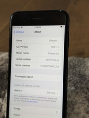 Apple iPhone SE (2020) – Black- 64GB – Unlocked – Working – (READ)