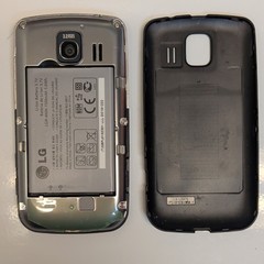 LG Optimus S Sprint Android Smartphone 3.2MP 512MB Black Used