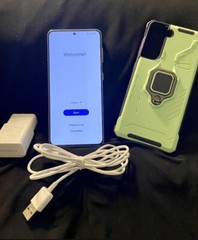 Samsung Galaxy S21 5G SM-G991U – 128GB – Phantom White (AT&T) WITH EXTRAS!!