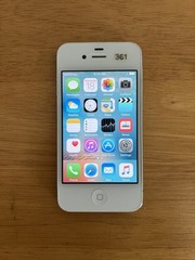 Apple iPhone 4s – 8GB – White (Verizon) Model A1387 (CDMA + GSM) *g5j*