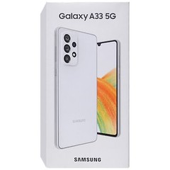 Samsung Galaxy A33 5G Awesome White 128GB + 6GB Dual-SIM Unlocked GSM NEW