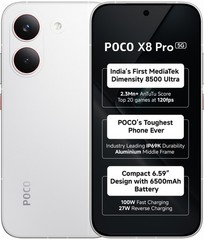 POCO X8 Pro (White, 256 GB 12GB RAM) Dimensity 8500-Ultra 6.59 ” Global Version.