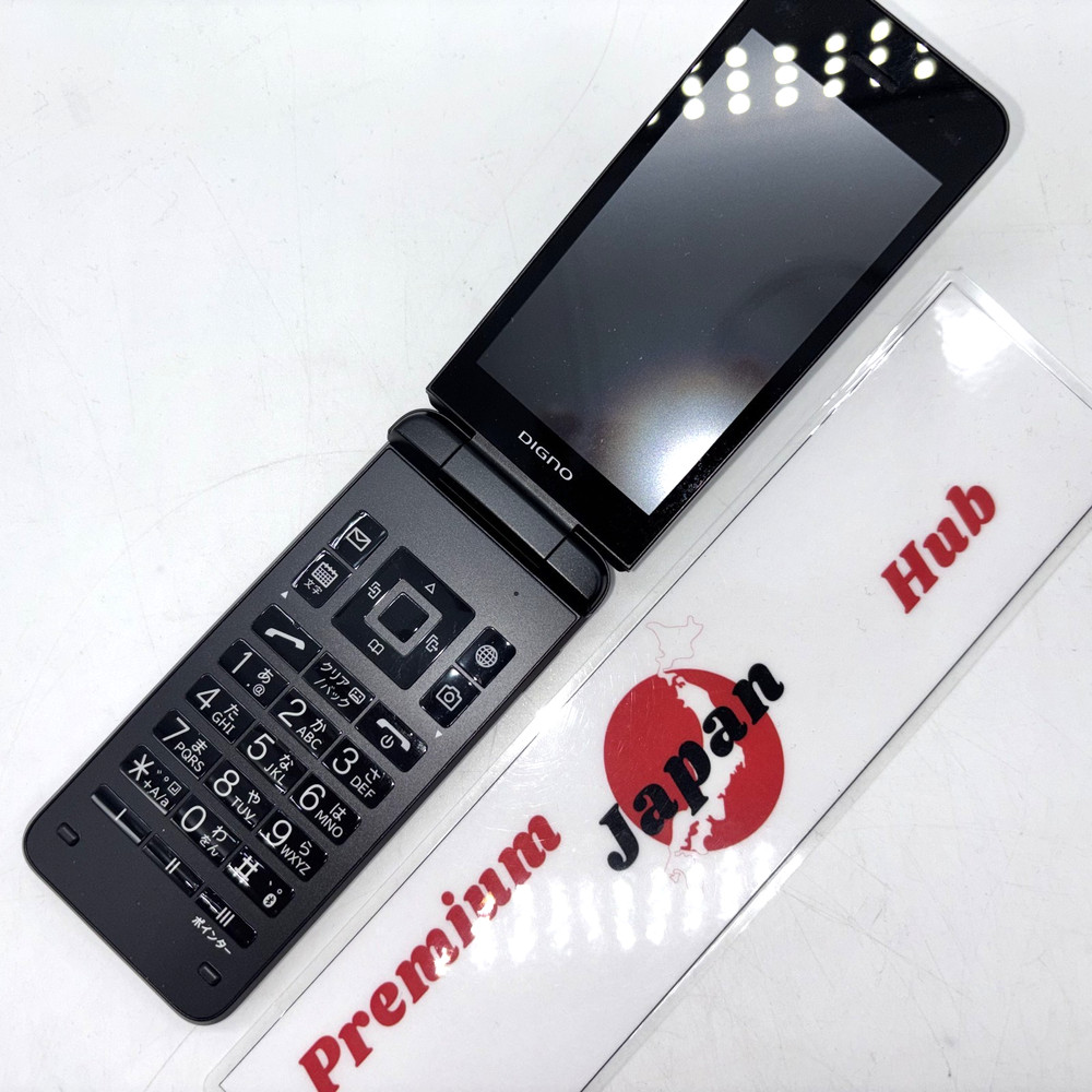 KYOCERA A202KC DIGNO Keitai 4 Black Android Flip Phone Tested JP