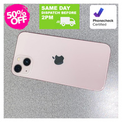 Apple iPhone 13 128GB 512GB Unlocked ATT 5G Pink/White Dual 12MP Camera