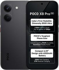 POCO X8 Pro 5G (Astral Black, 256 GB) (8 GB RAM) Dimensity 8500-Ultra Global