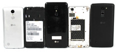 Lot of 5 LG Smart Phones – All Broken Untested Missing Parts As Is No Returns