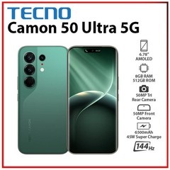 TECNO Camon 50 Ultra 5G 8GB+512GB GREEN Dual SIM Unlocked Android Cell Phone