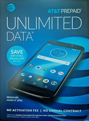 Moto E5 Play -16GB -Prepaid -Super Black – Carrier Locked for AT&T -Brand New!