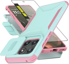 Motorola Moto Edge 2025 Case with HD Screen Protector & Slide Camera Cover