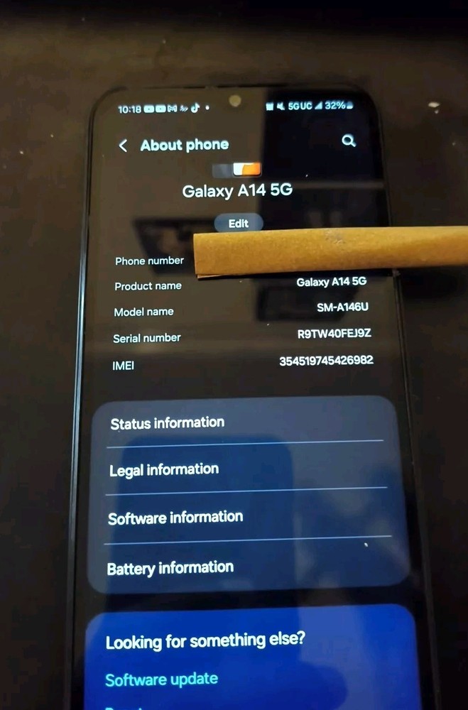 Cell With Tik Tok App And Capcut