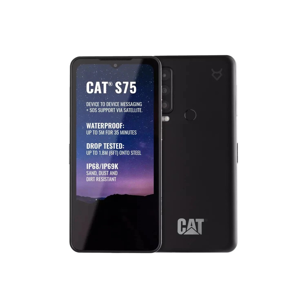CAT S75 128GB 5G SIM Free Smartphone – Black CS75 Brand New Sealed