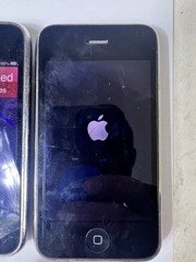 Lot of 5 Apple iPhone 3GS 8 GB 16GB Black A1303 1w Bad Batt🪫and various Issues