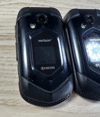 LOT OF 3 POOR COND KYOCERA E4610 DURAXV VERIZON LTE W/CAM RUGGED FLIP PHONE