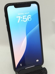 Apple iPhone XR BLACK A1984 MT302LL/A 64GB Batt Cap 91% iOS18 UNLOCKED NO A/C