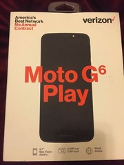 New Deep Indigo Verizon Moto G6 Play 16GB Memory 5.7″ Prepaid Cell Phone