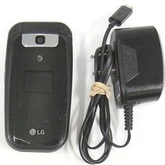 LG True B470 / B 470 – Black and Gray ( AT&T ) Cellular Flip Phone – Bundled