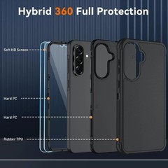 Samsung Galaxy A36 5G Case: Galaxy A37 5G Case 3-Layer Phone Cover, Protector