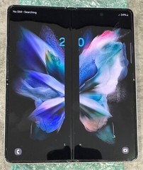 AS-IS Samsung Galaxy Z Fold3 SM-F926U – 256GB – Phantom Silver Damaged