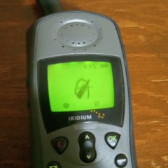 Iridium 9505A Satellite Phone with Accessories + SIM +Box Powers On