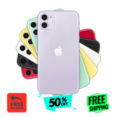 Apple iPhone 11 64GB 128GB Unlocked Verizon LTE 4G Smartphone Red/Purple
