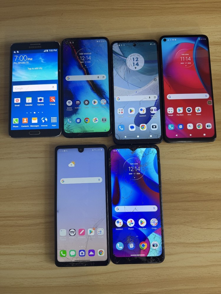 LOT Mix 6 Motorola Moto G Stylus 5G 2021 XT2131-3 128GB 4GB -UNLOCKED