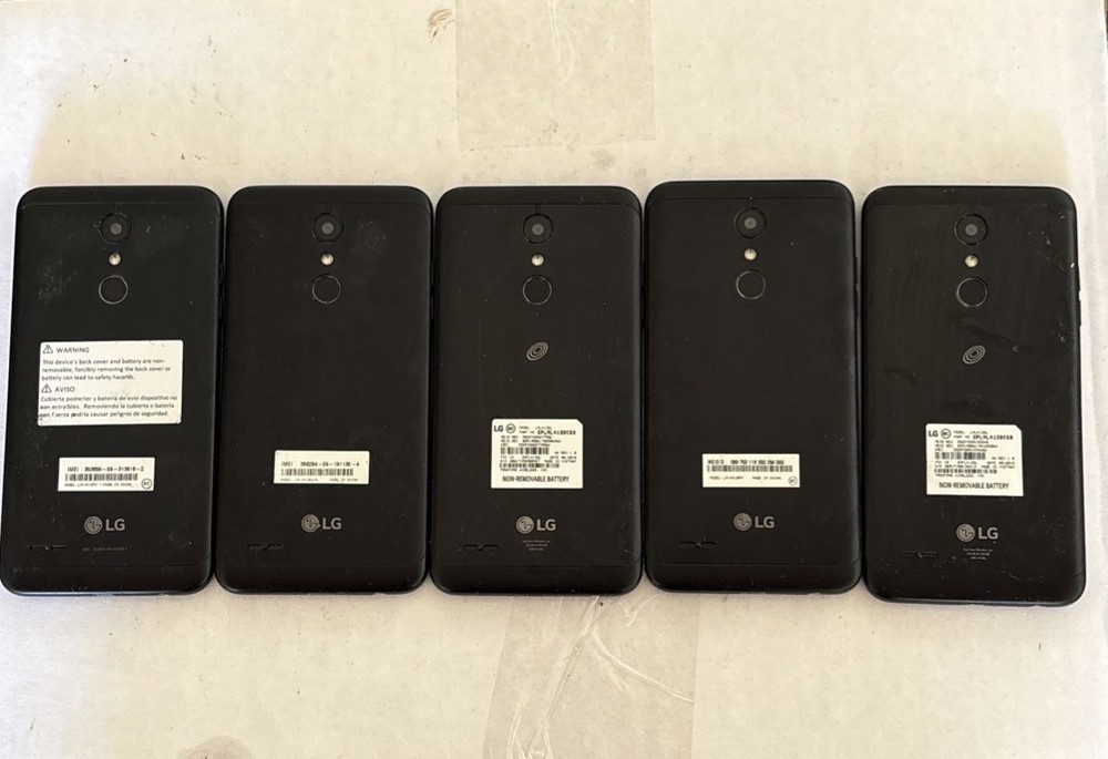 Lot Of 5 LG Premier Pro LML413DL Tracfone 16GB Black Good Shape. WORKING.